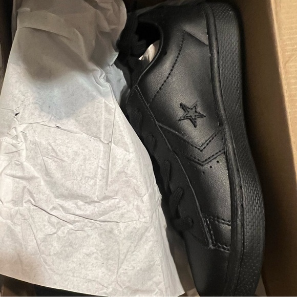 Converse Black Pro Leather 76 Ox | Youth | NEW in BOX/NWT!!🖤👟 - Picture 6 of 7